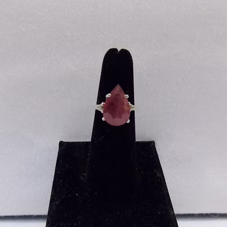 Ruby ring set in Sterling Silver